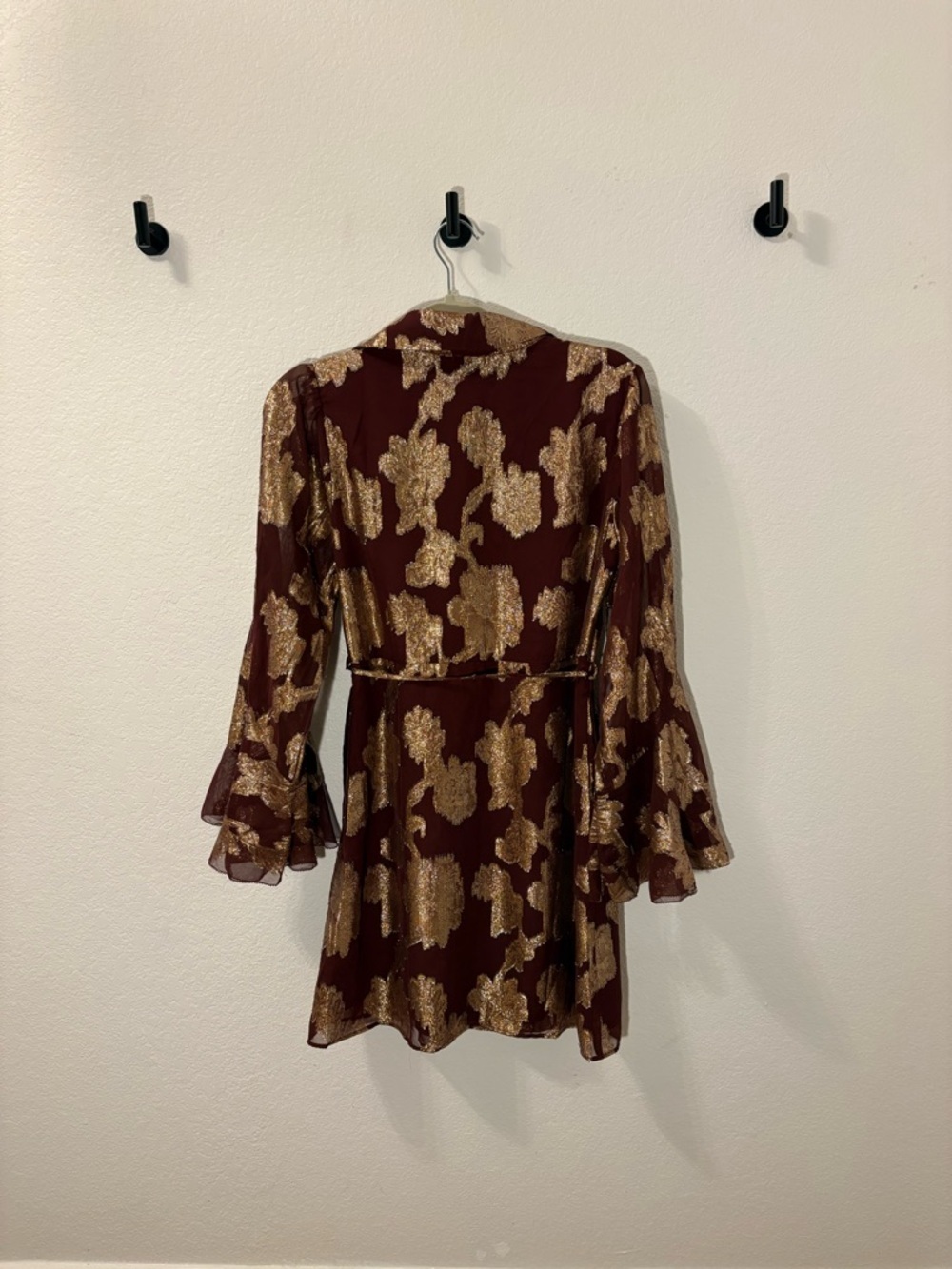 CIEBON Estrada long sleeve fil coupé chiffon mini dress - Picture 6 of 6